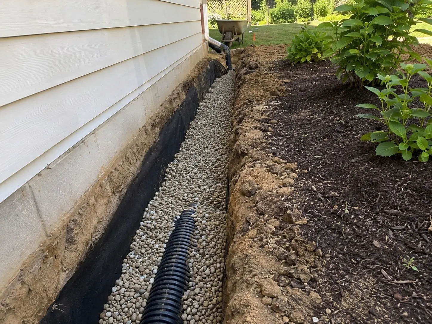 Retaining wall and drainage works on a heavy clay section in Henderson, Auckland