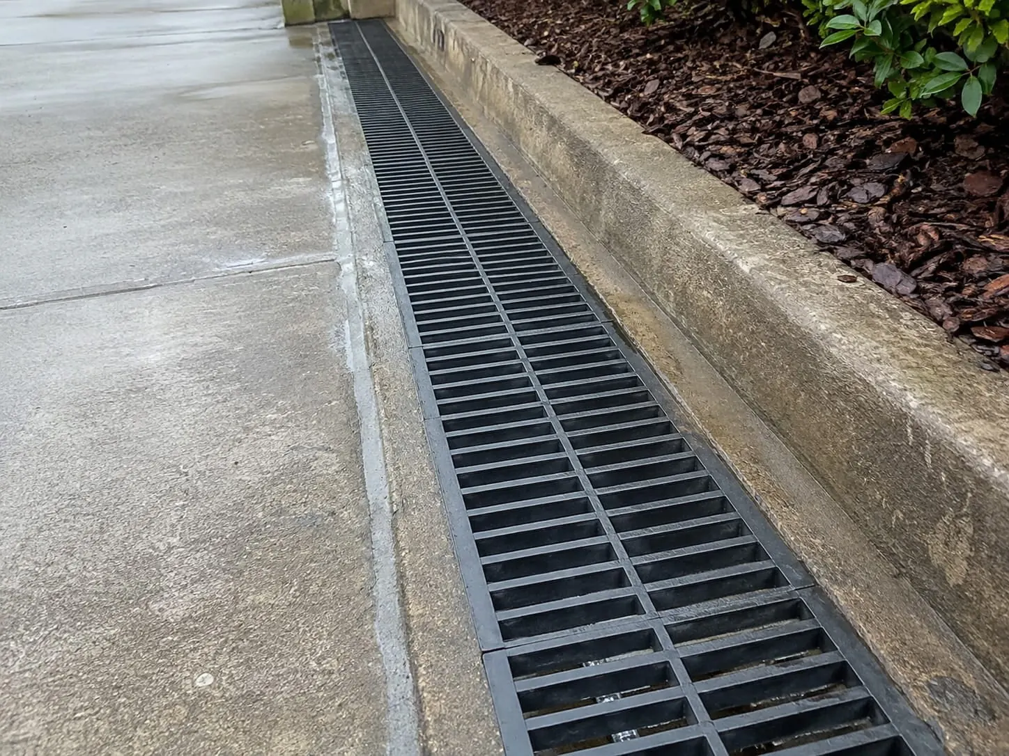 Stormwater drainage trench and pipe run on an Auckland site